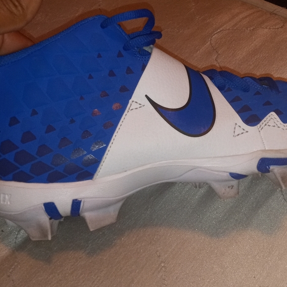 Nike Trout Fastflex Men's Football Baseball Cleats size 10 (molded)  Blue/white - Picture 8 of 8